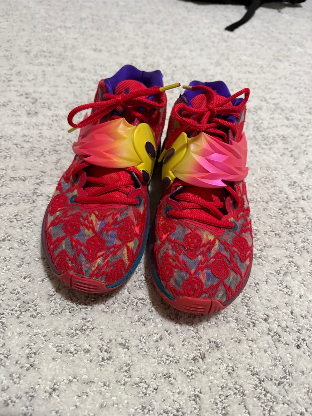 Men's Basketball Shoes - Red & Purple Performance Sneakers